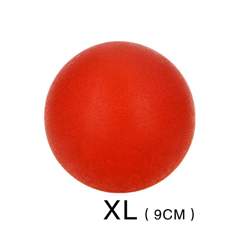Dog Toy Rubber Ball Bite-Resistant Ball Toy for Dogs Puppy Teddy Pitbull Red Color Solid Ball S-XL Pet Supplies