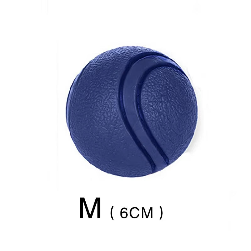 Dog Toy Rubber Ball Bite-Resistant Ball Toy for Dogs Puppy Teddy Pitbull Red Color Solid Ball S-XL Pet Supplies