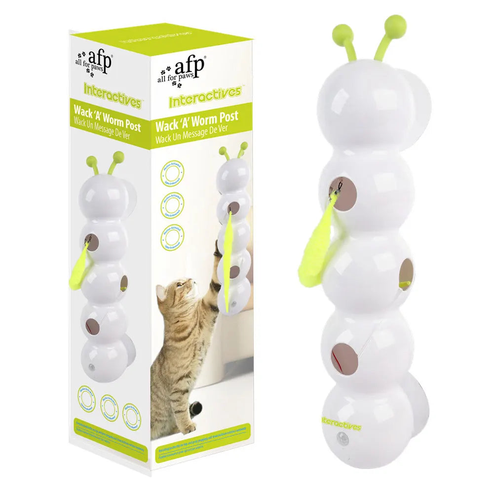 Caterpillar Teasing Cat Toy Motion Activated Kitten Toy Rechargeable Automatic Cat Toy with Tail for Indoor Cats Toy Ball