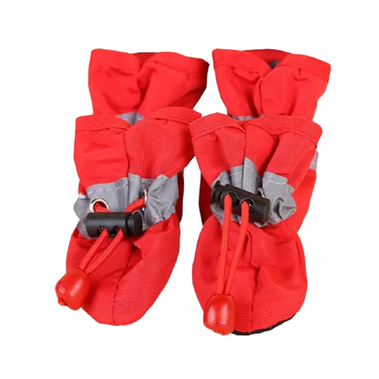 4Pcs/Set Waterproof Pet Dog Shoes Anti-Slip Rain Boots Footwear for Small Cats Dogs Puppy Dog Pet Booties Pet Paw Accessories